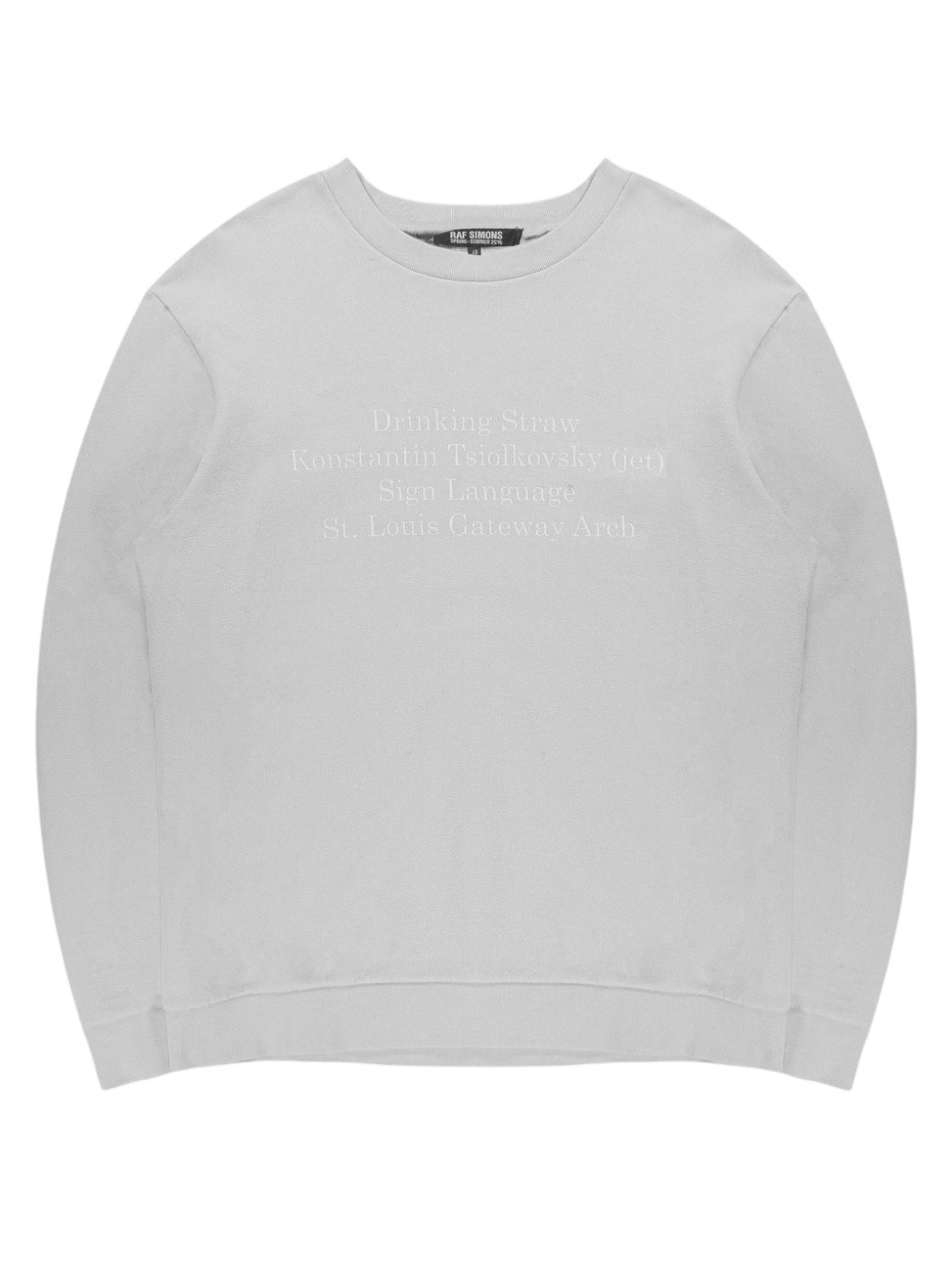 Raf Simons History of my world crewneck