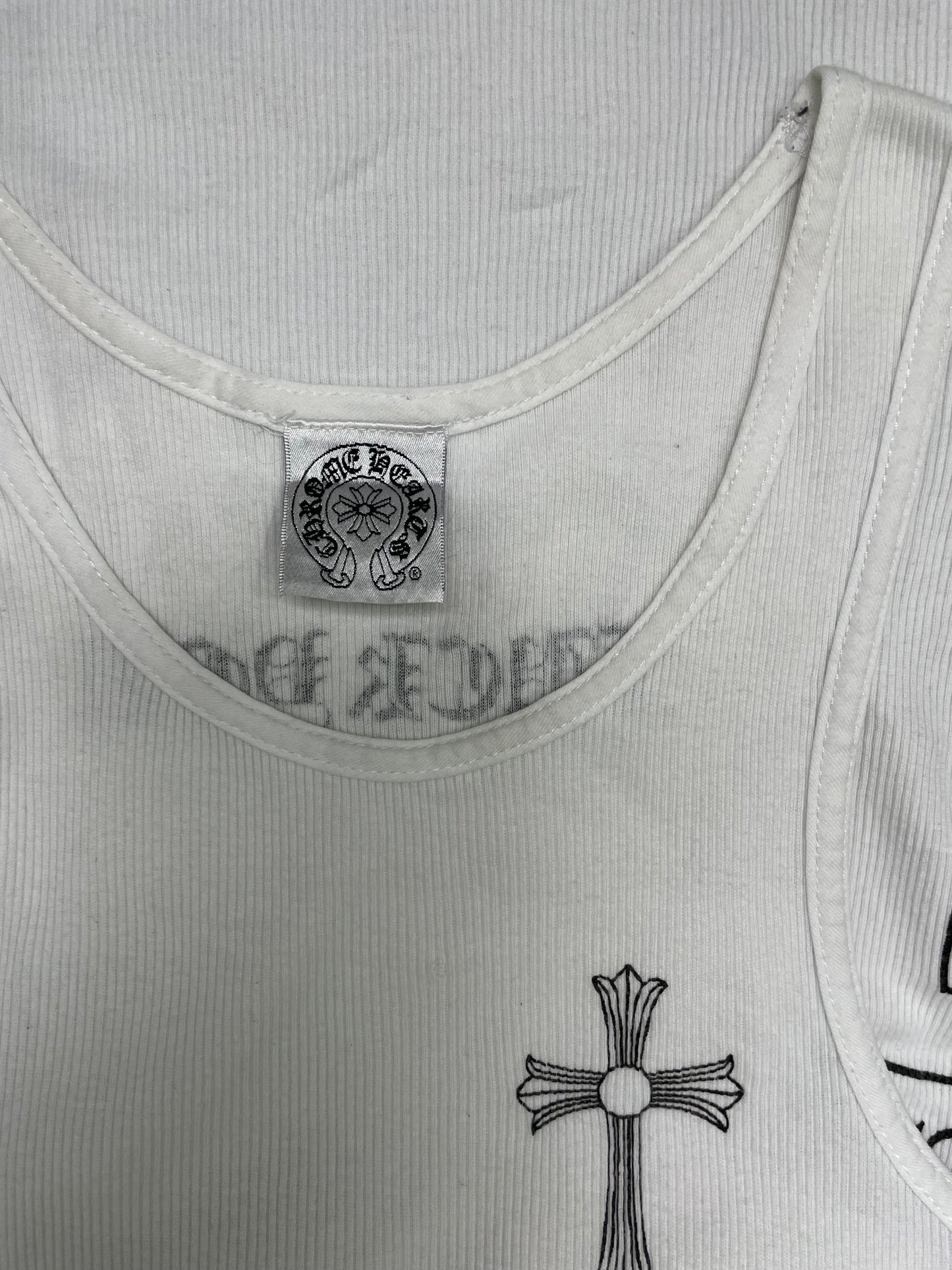 Chrome Hearts Women’s White Cross Tank Top