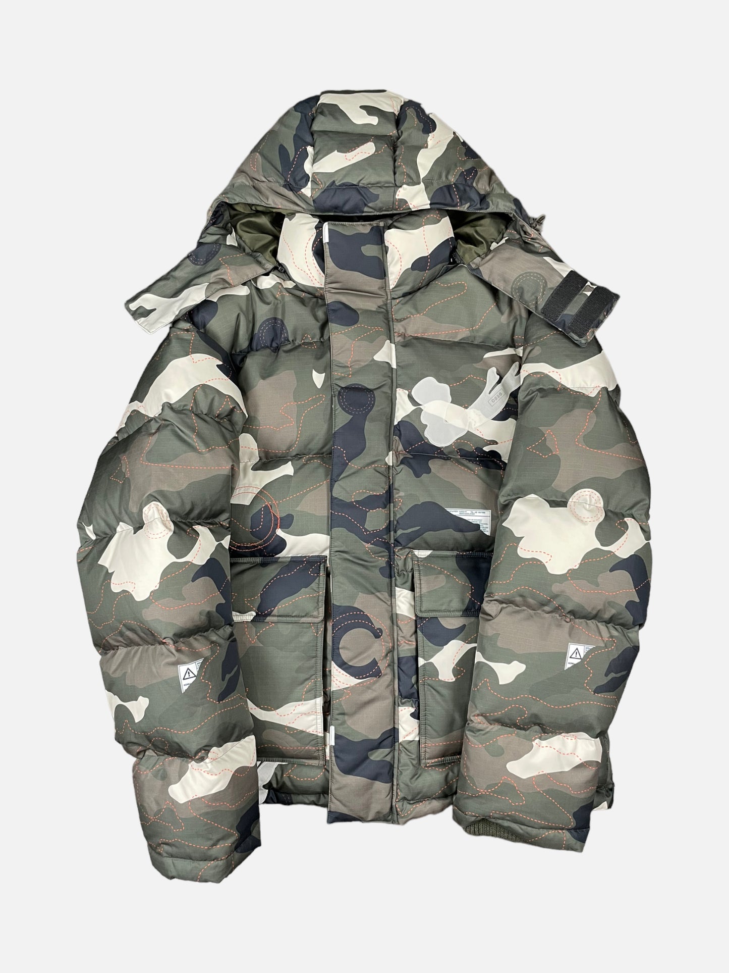 Kanghyuk Green Camo Down Puffer Jacket