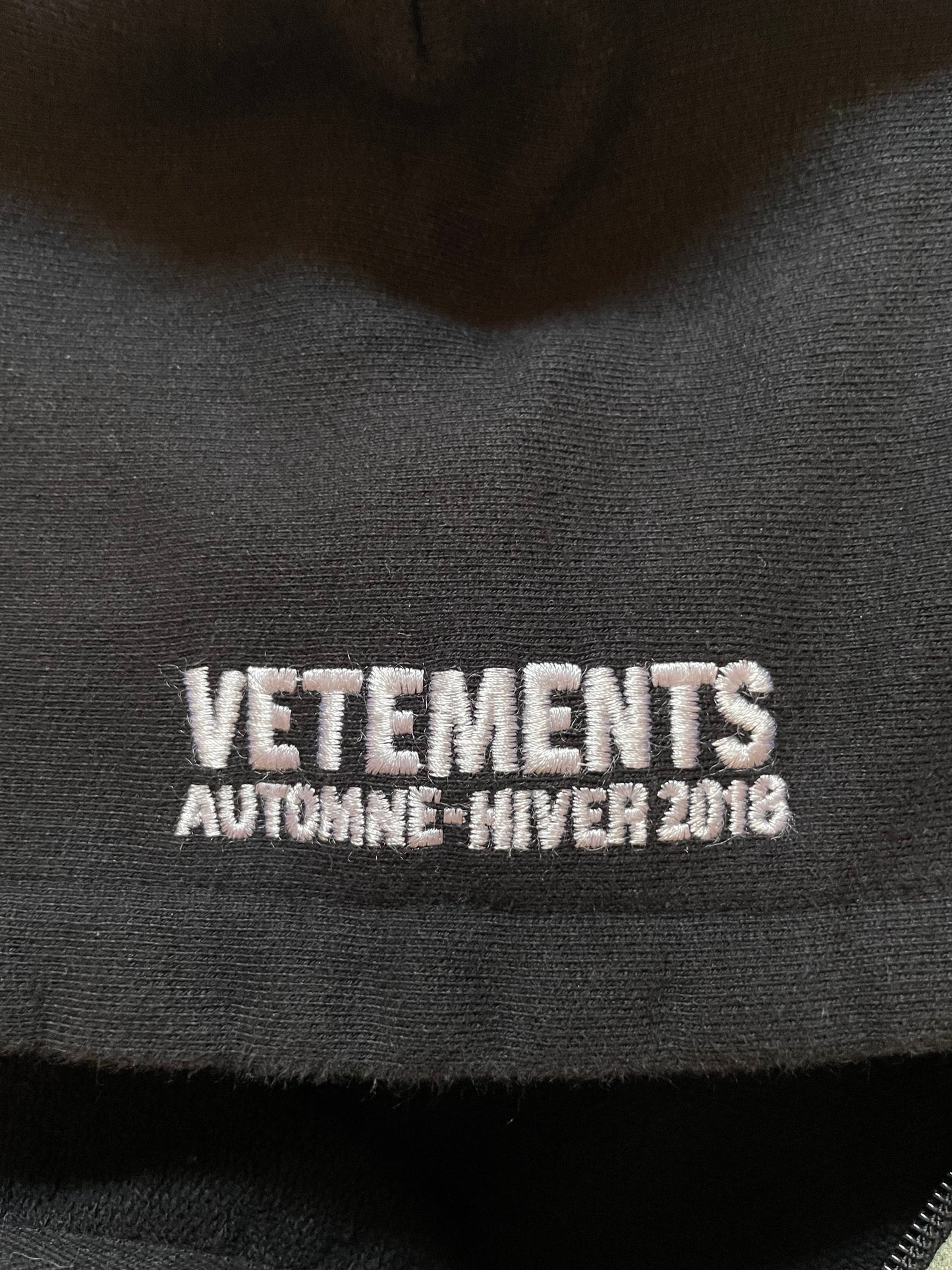 Vetements Titanic Zip Up Hoodie