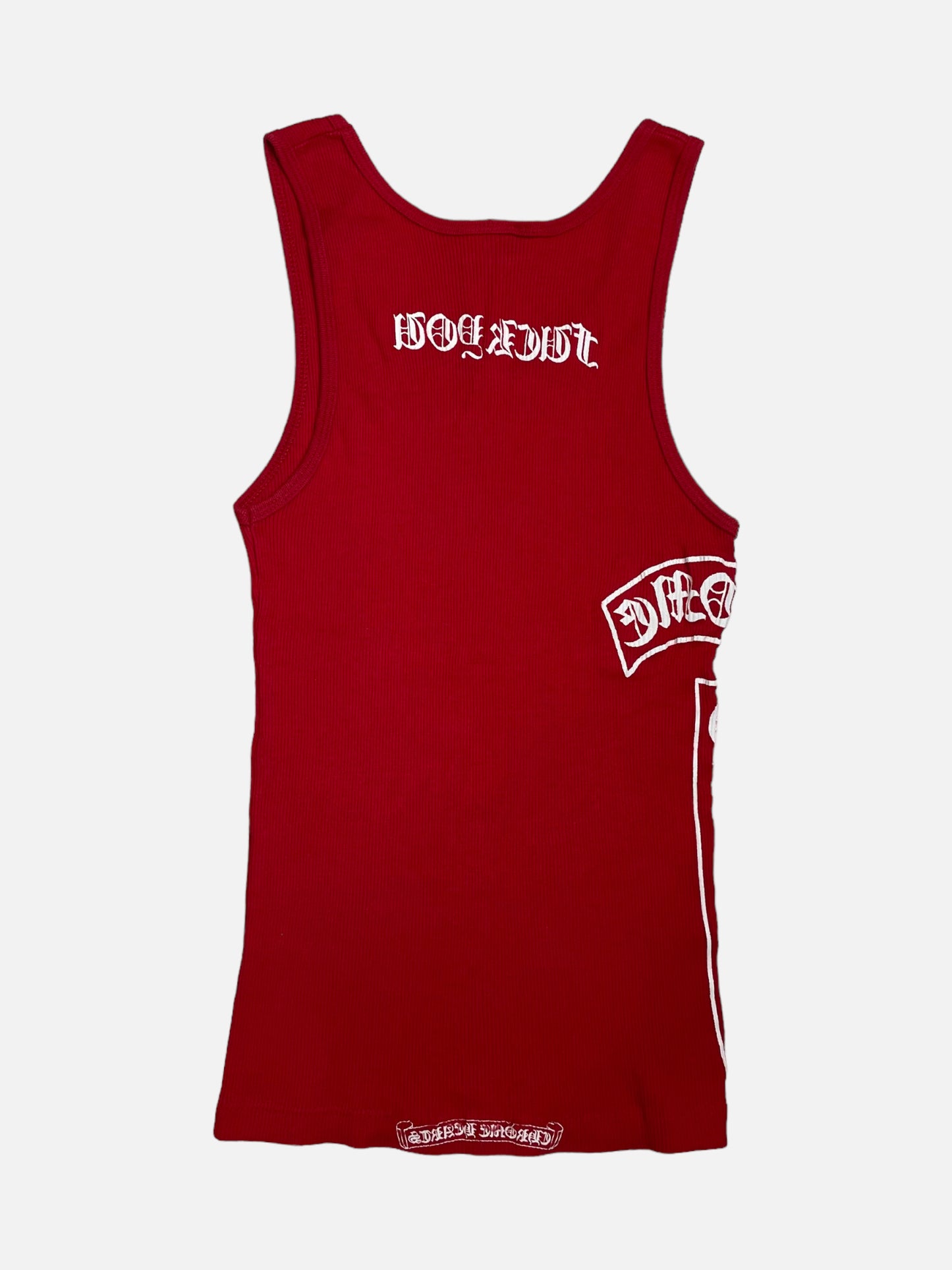 Chrome Hearts Red Cross Logo Tank top