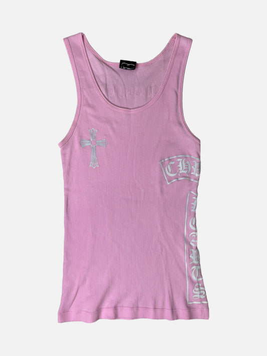 Chrome Hearts Pink Cross Tank Top