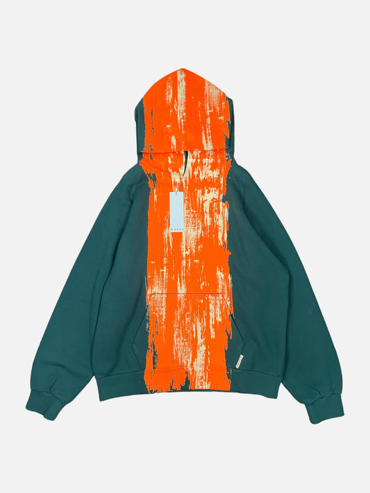 Marni Green & Orange Paint Hoodie