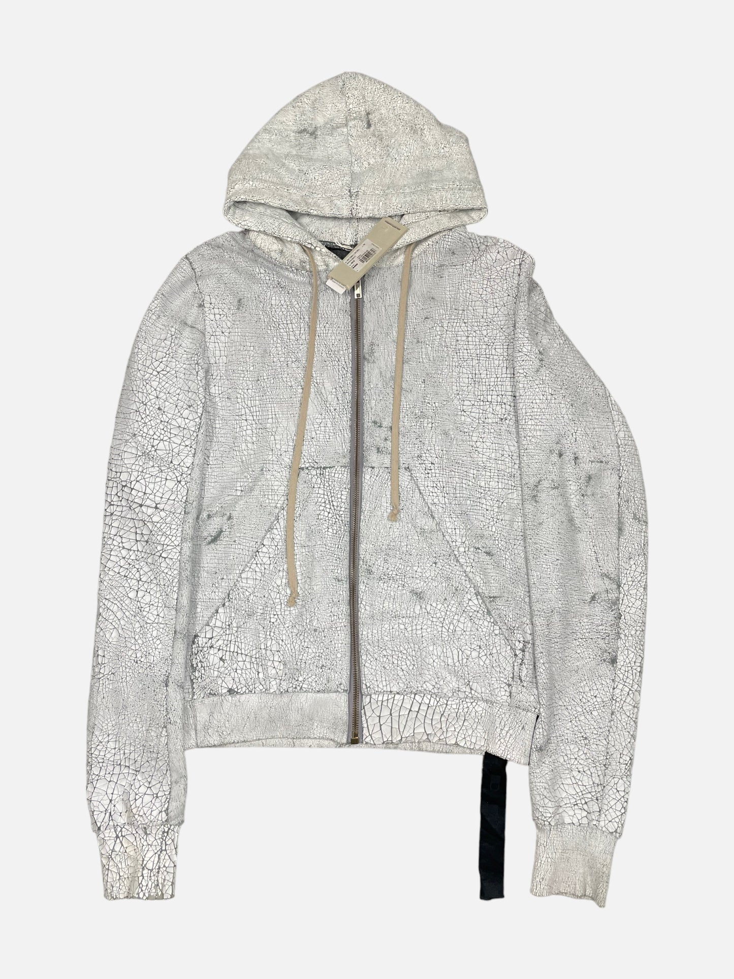 Rick Owens Paint Cracked Jason Hoodie