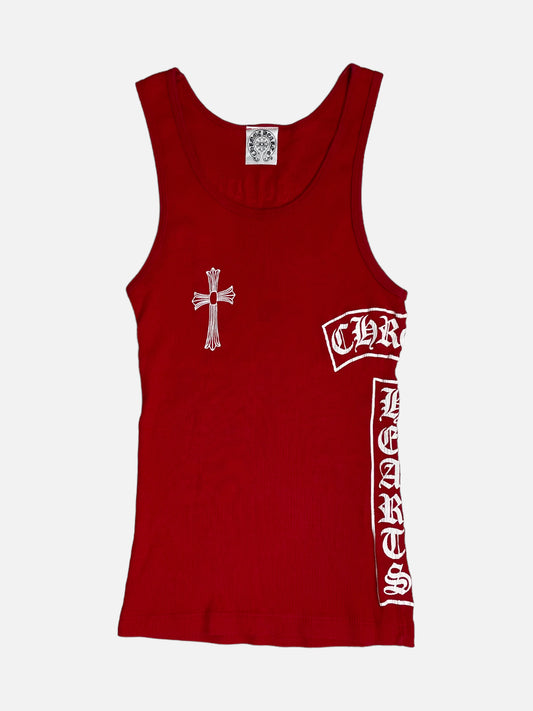 Chrome Hearts Red Cross Logo Tank top