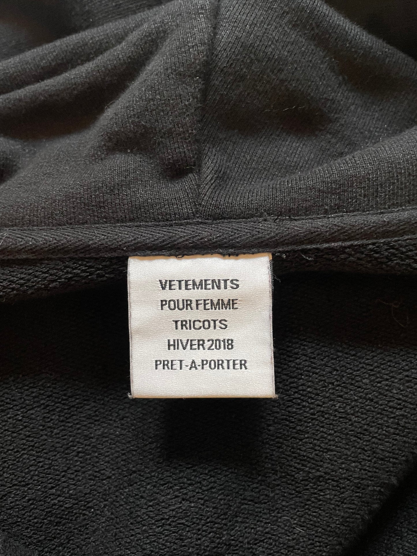 Vetements Titanic Zip Up Hoodie