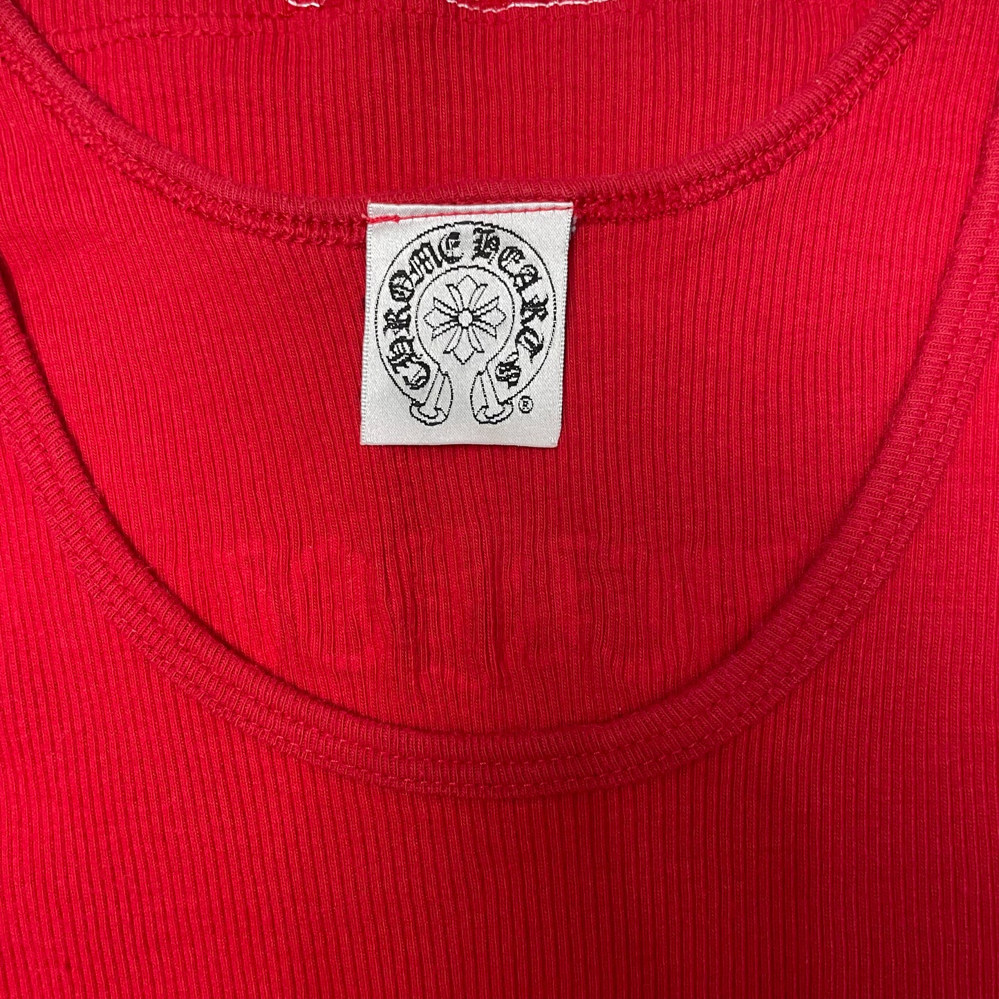 Chrome Hearts Red Cross Logo Tank top