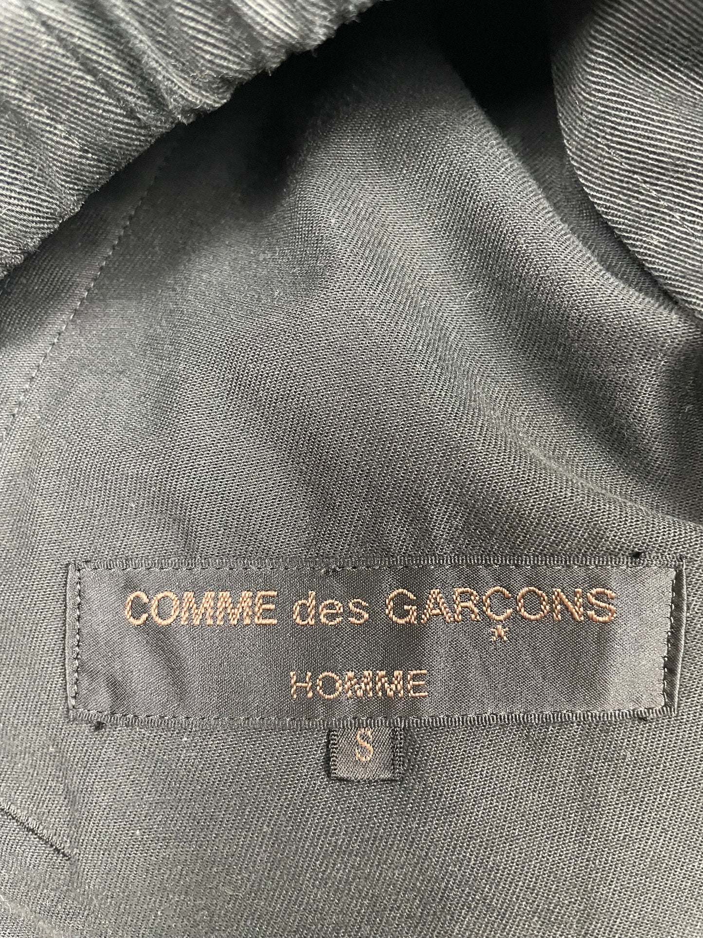 Commes Des Garçons Homme AW01 Split Logo Hooded Jacket