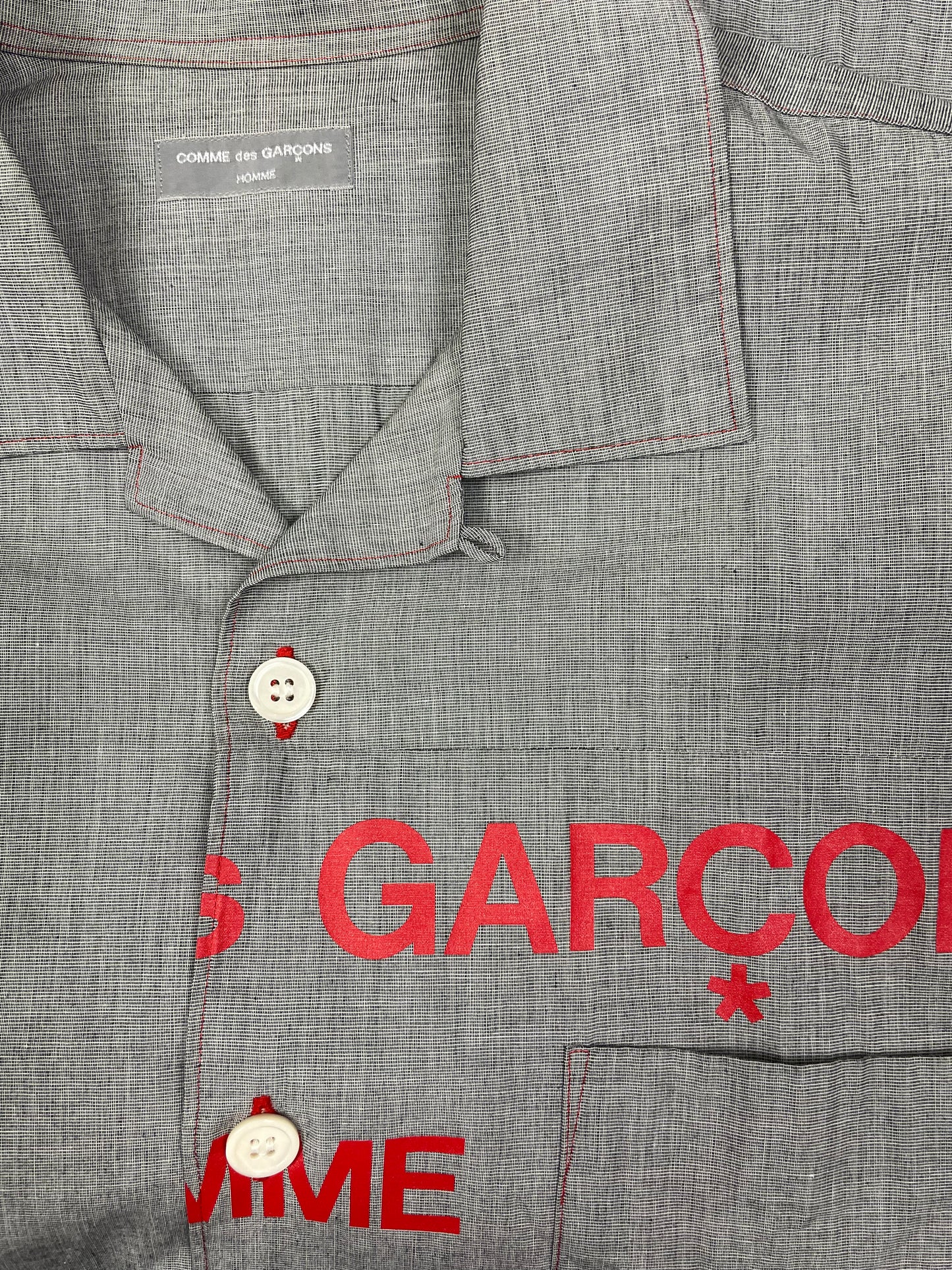 Commes Des Garçons Homme Split Logo Shirt