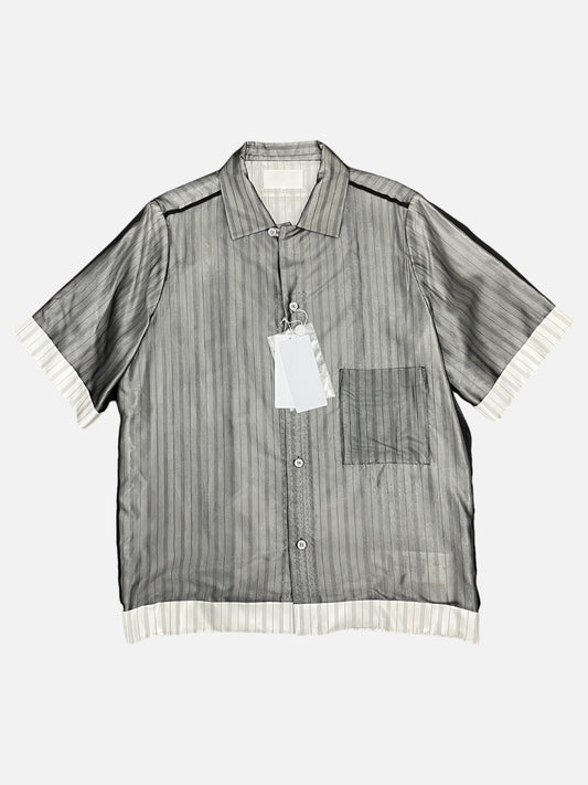 Maison Margiela Chiffon Pinstripe Silk Shirt