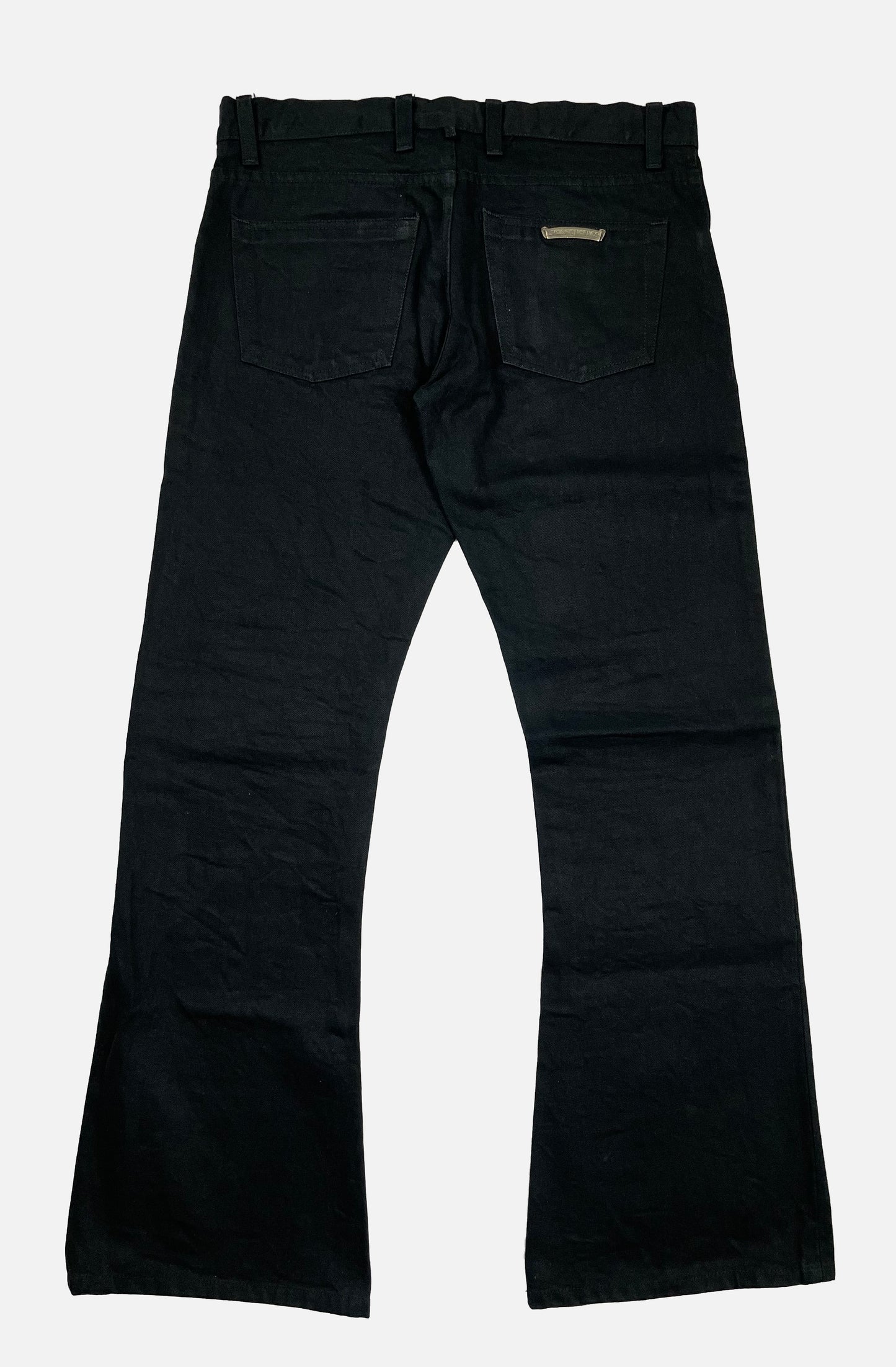 Chrome Hearts Black Denim Flare Pants