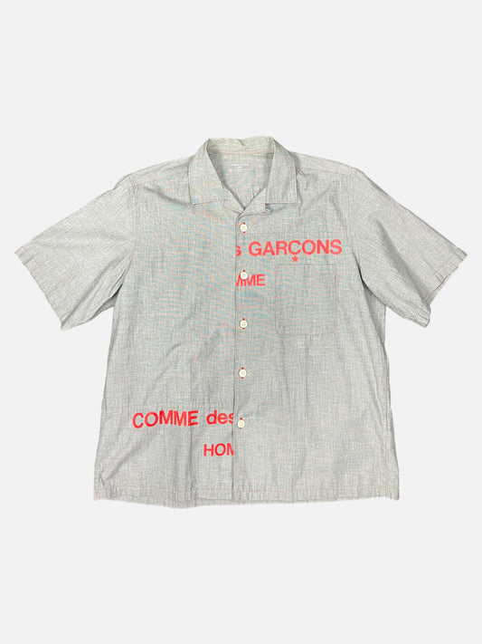 Commes Des Garçons Homme Split Logo Shirt