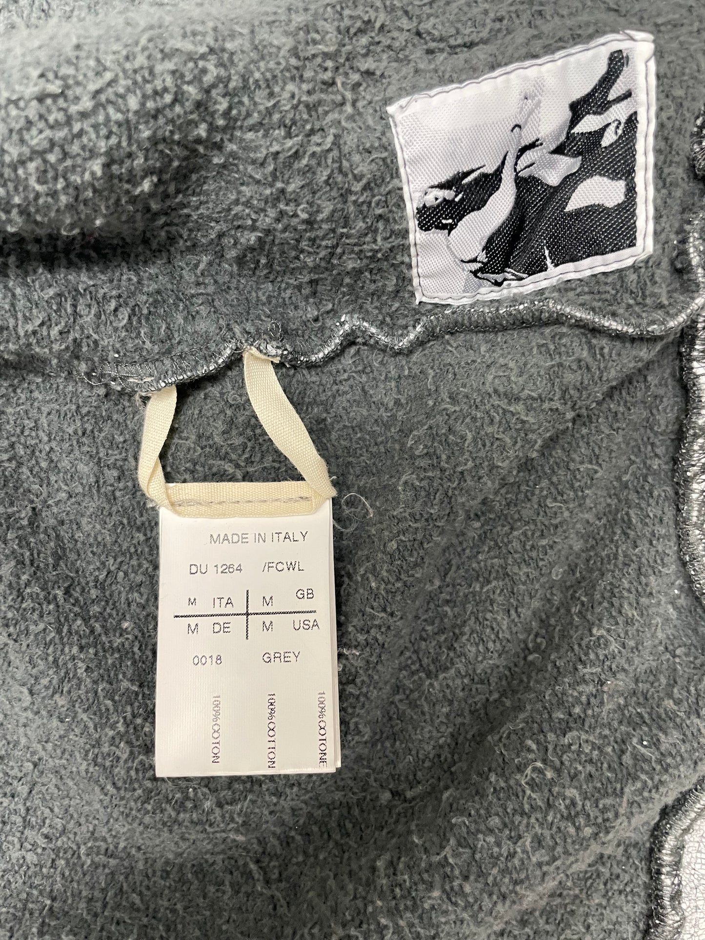 Rick Owens Paint Cracked Jason Hoodie