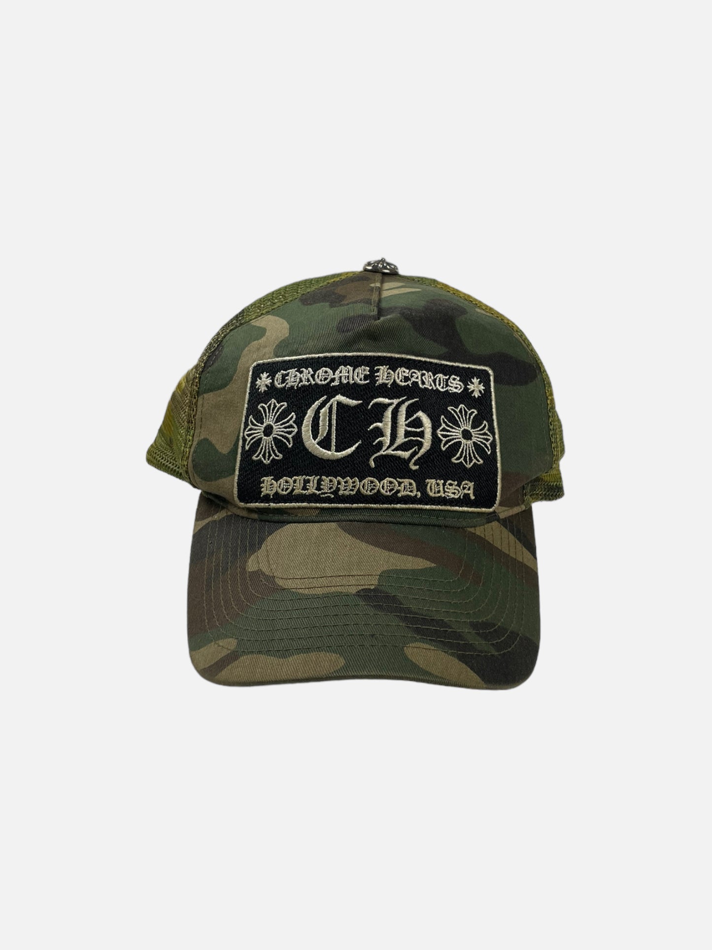 Chrome Hearts “Hollywood” Camo Vintage Trucker Hat