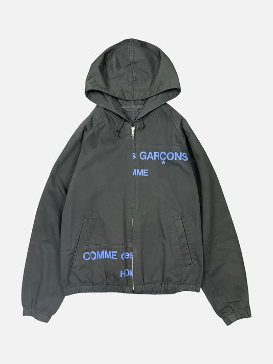 Commes Des Garçons Homme AW01 Split Logo Hooded Jacket