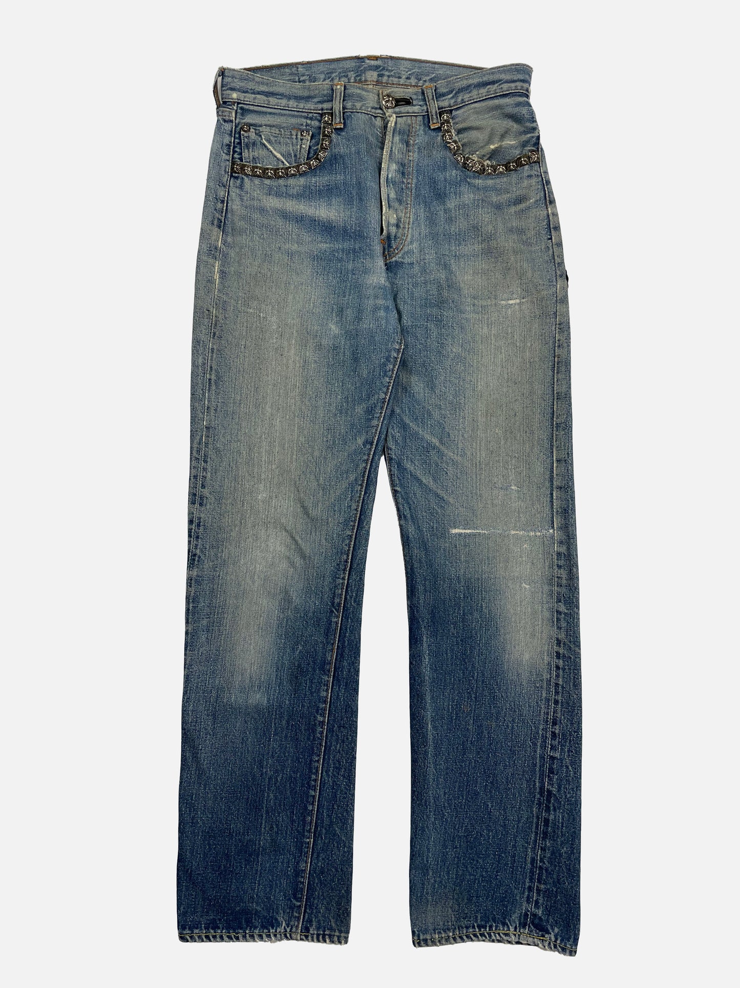 Chrome Hearts Patchwork Cross Denim Jeans