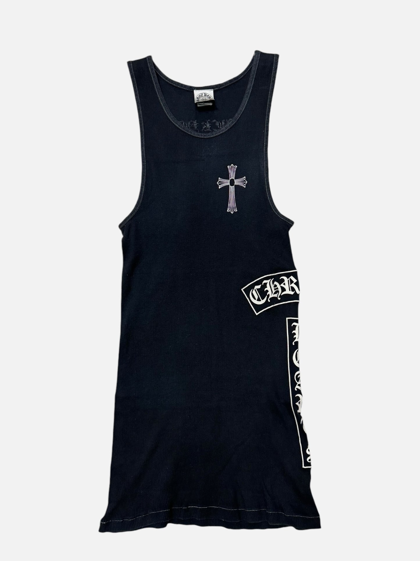 Chrome Hearts Vintage Faded Black Tank Top