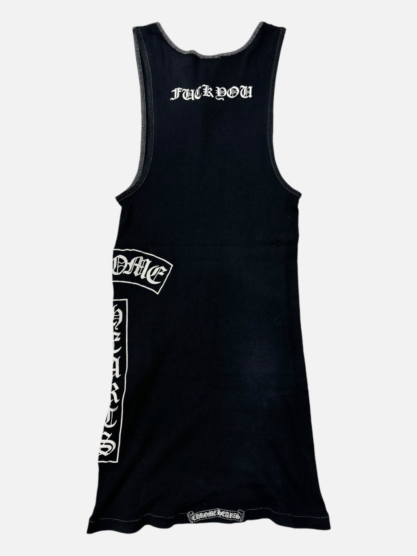 Chrome Hearts Vintage Faded Black Tank Top