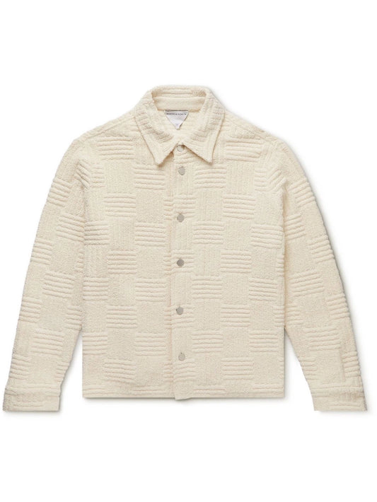 Bottega Veneta Cotton-Blend Terry Jacquard Towelling Jacket