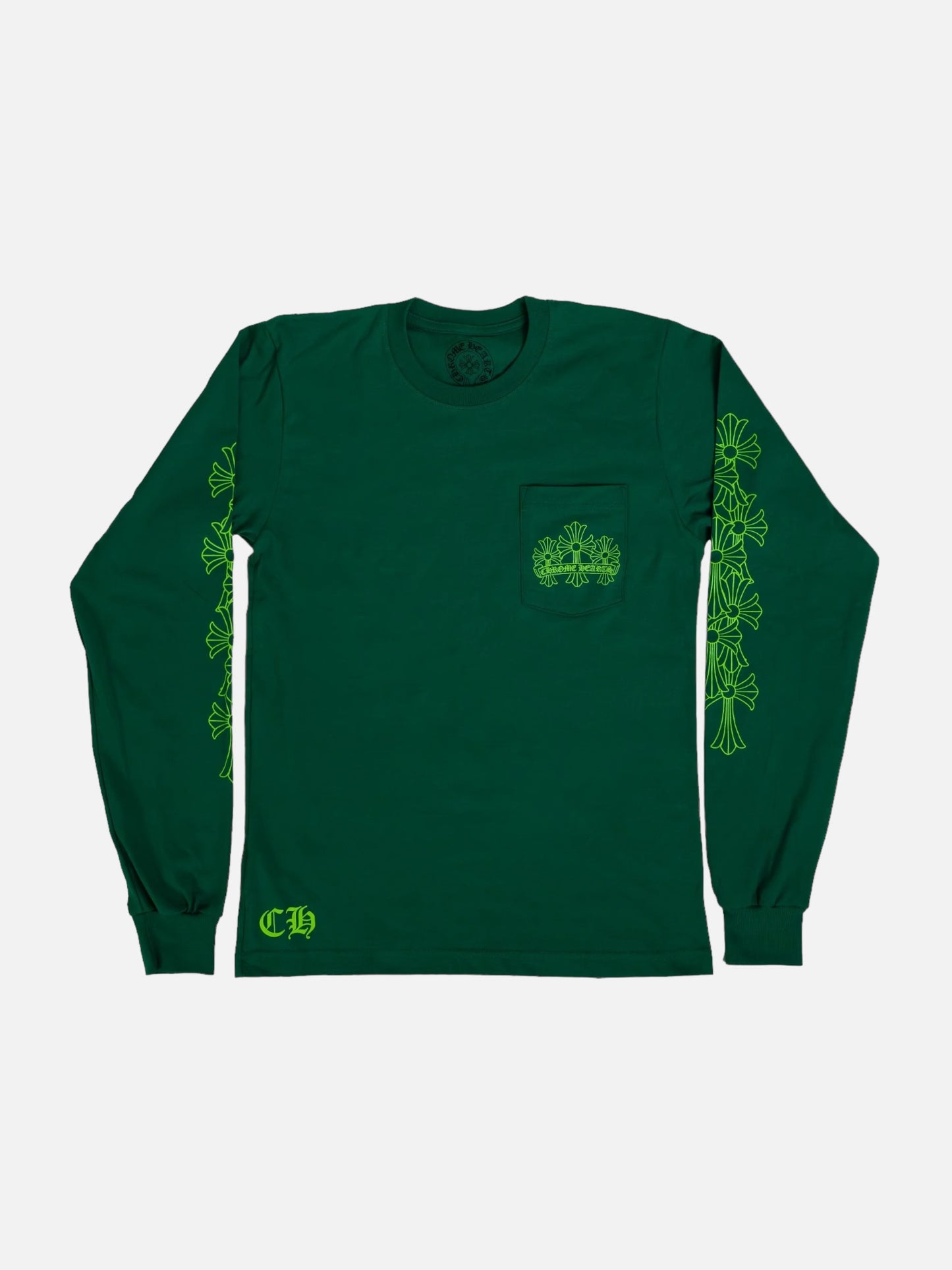 Chrome Hearts Green Cross Long Sleeve