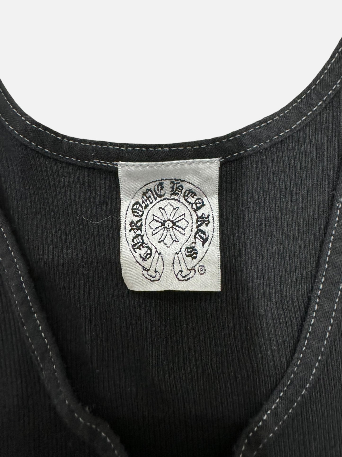 Chrome Hearts Cross Logo Black Tank Top