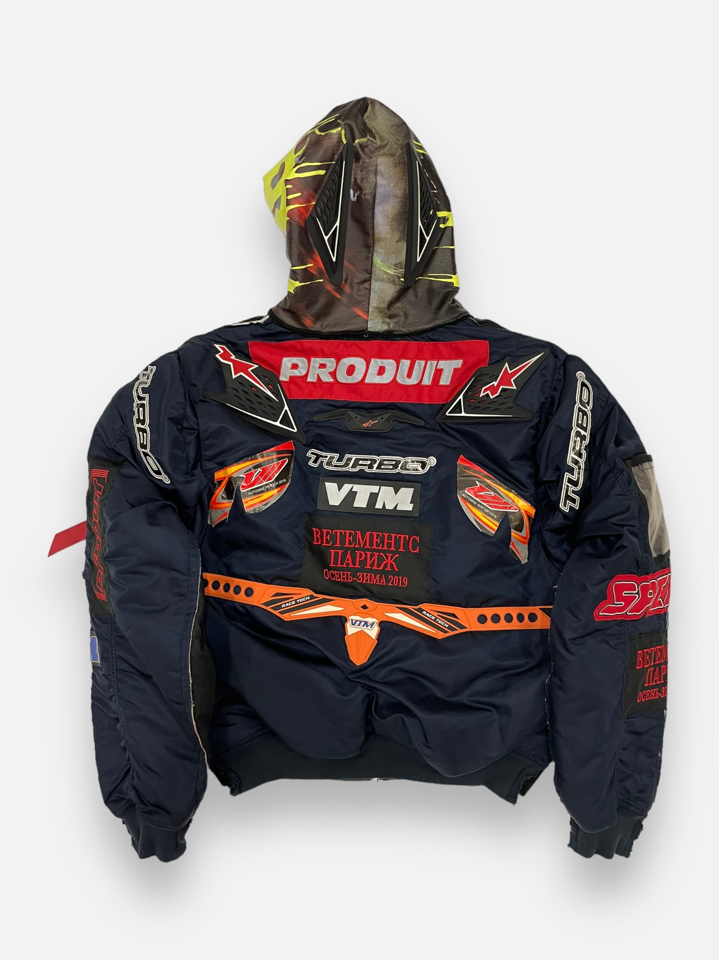 Vetements Racing Hooded Bomber Jacket