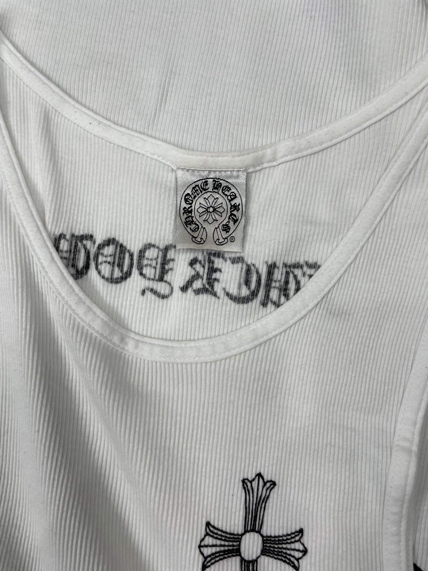 Chrome Hearts White Cross Logo Men’s Tank Top