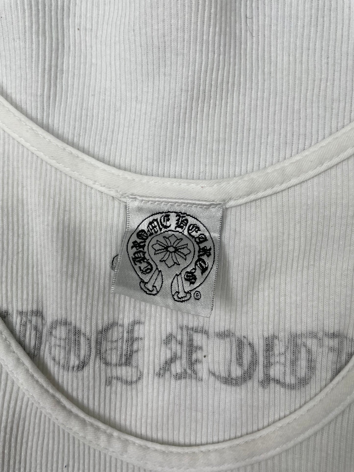 Chrome Hearts White Cross Tank Top