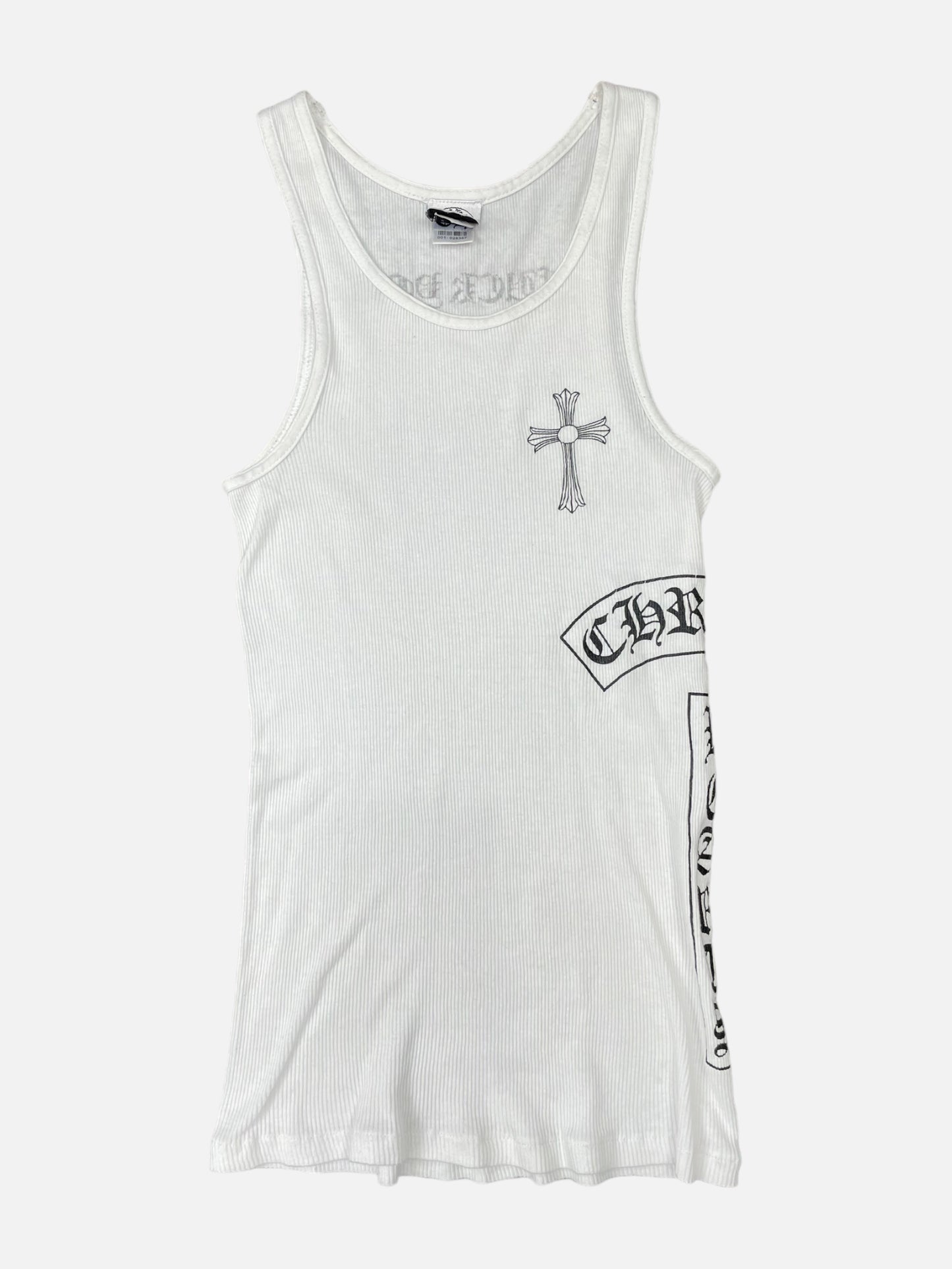 Chrome Hearts White Cross Tank Top