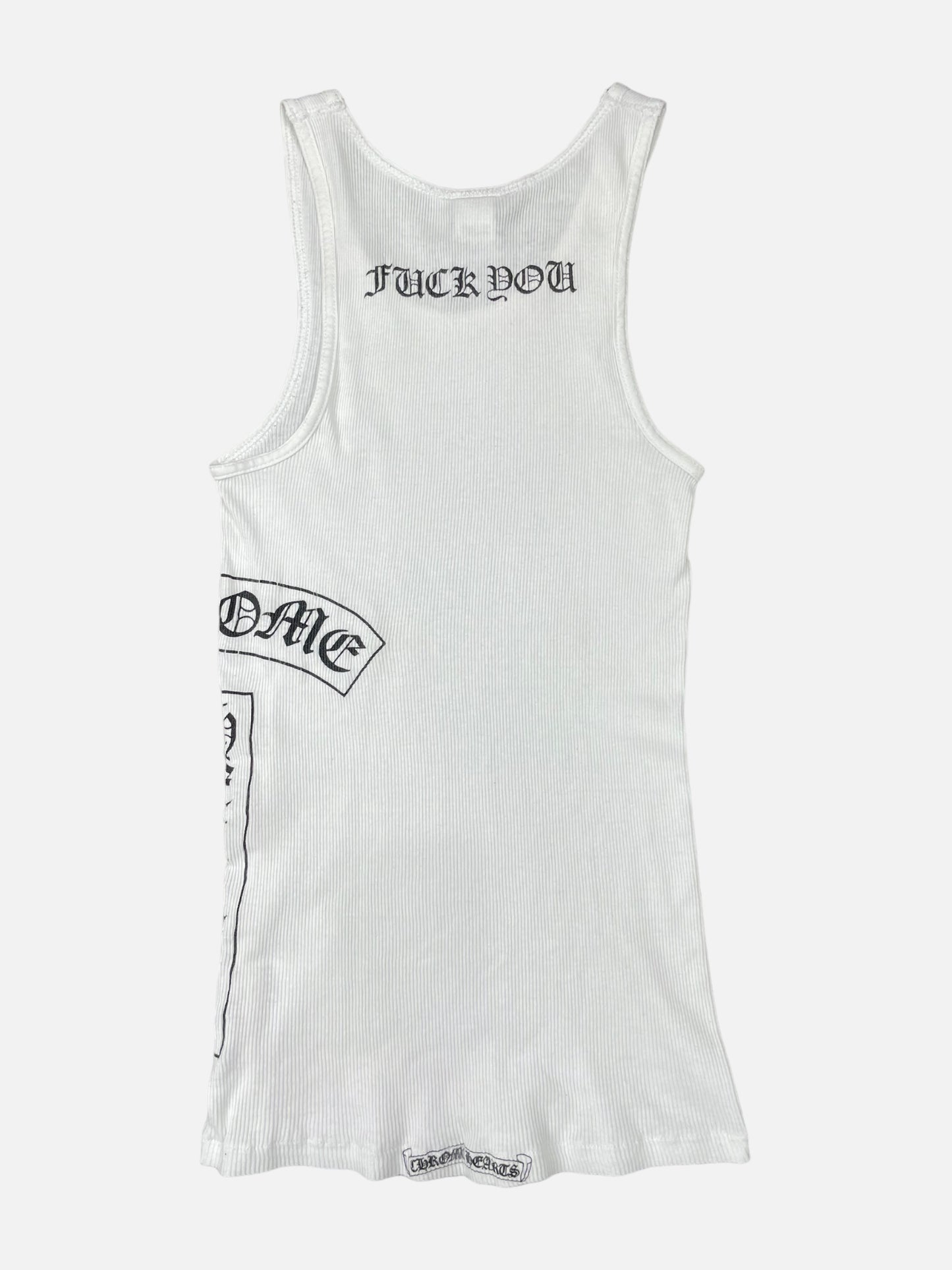 Chrome Hearts White Cross Tank Top