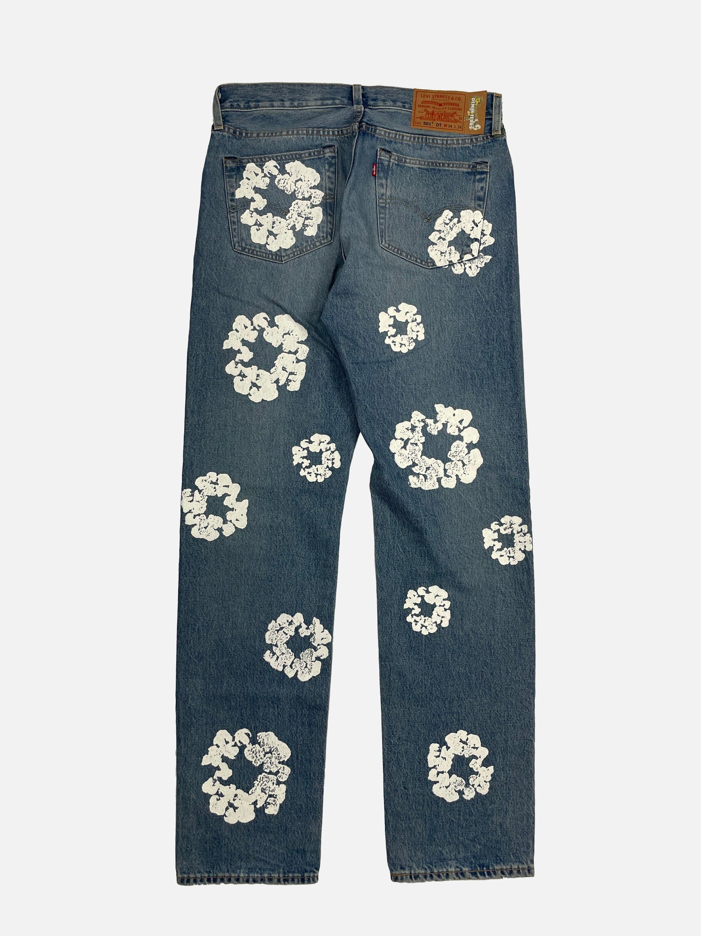 Denim Tears "The Cotton Wreath" Levi's Light Wash Denim