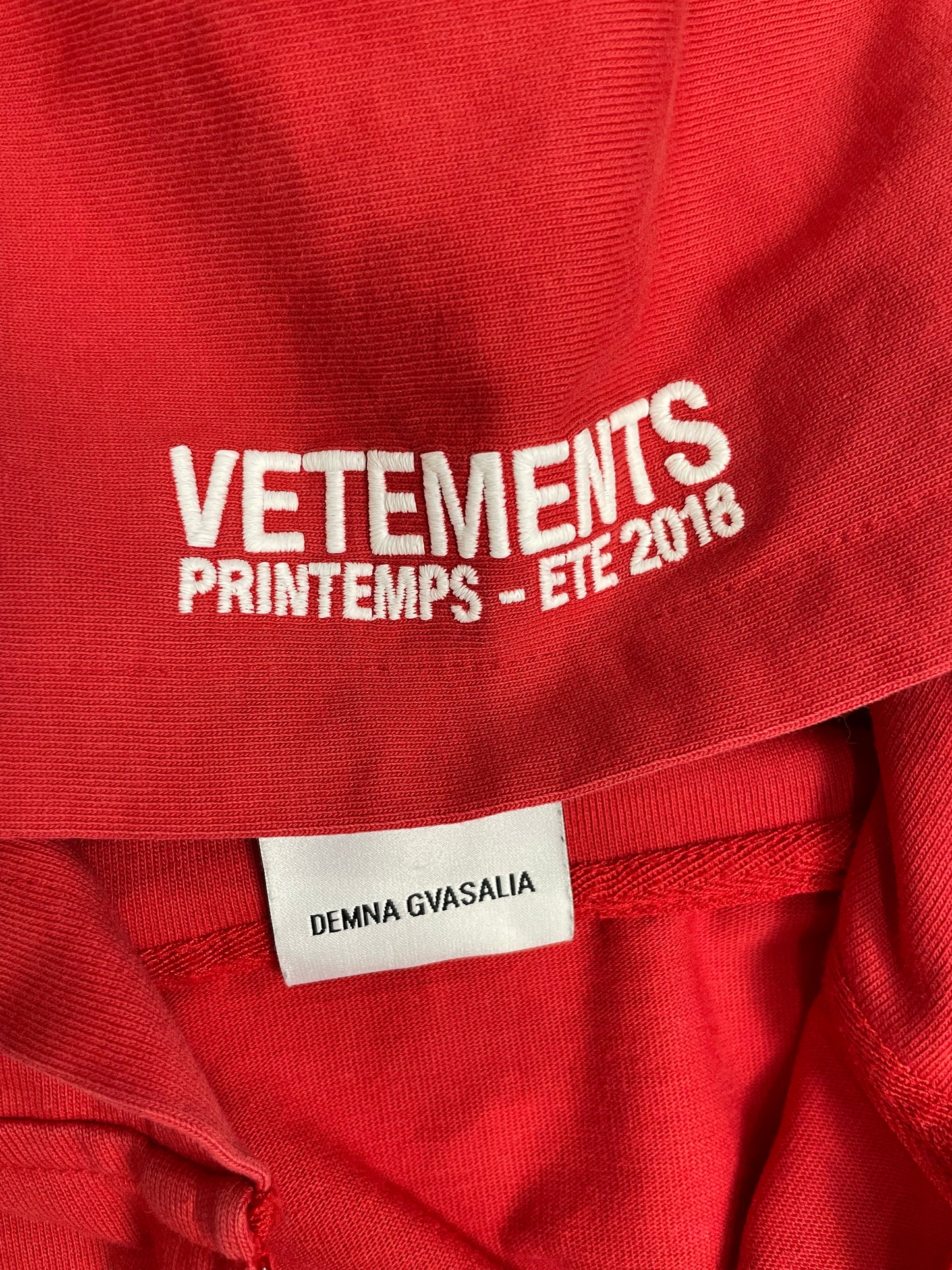 Vetements Bro Zip Up Hoodie