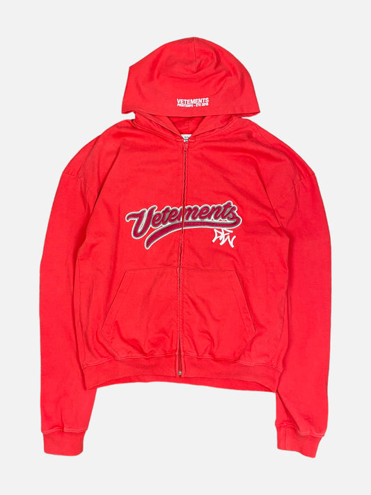 Vetements Bro Zip Up Hoodie