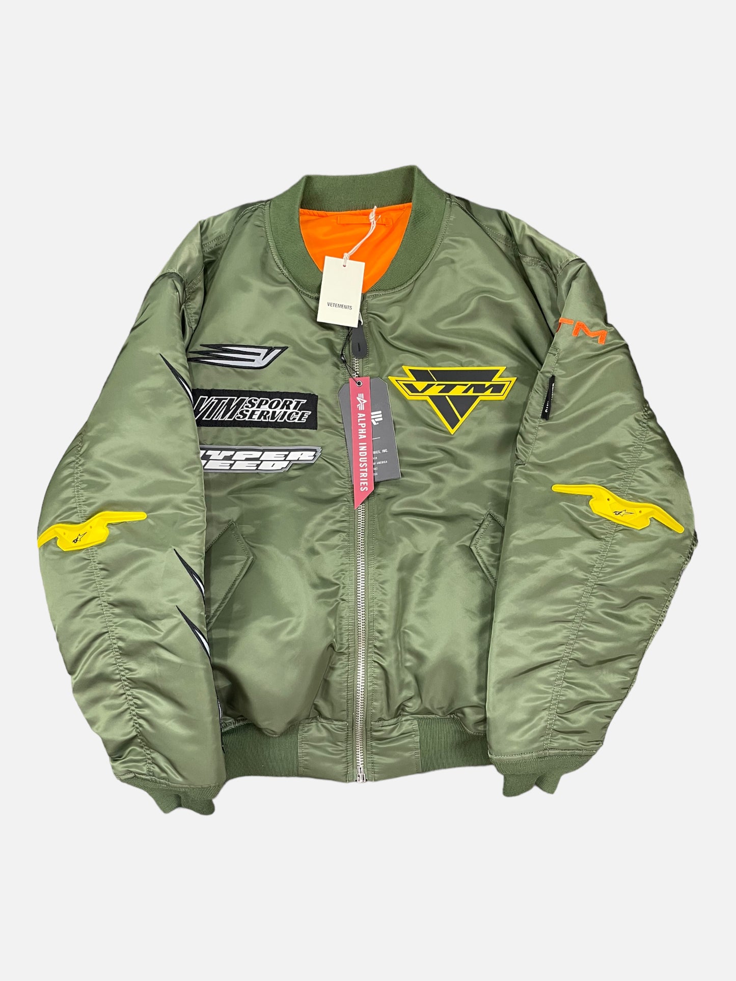 Vetements Racing Logo Bomber