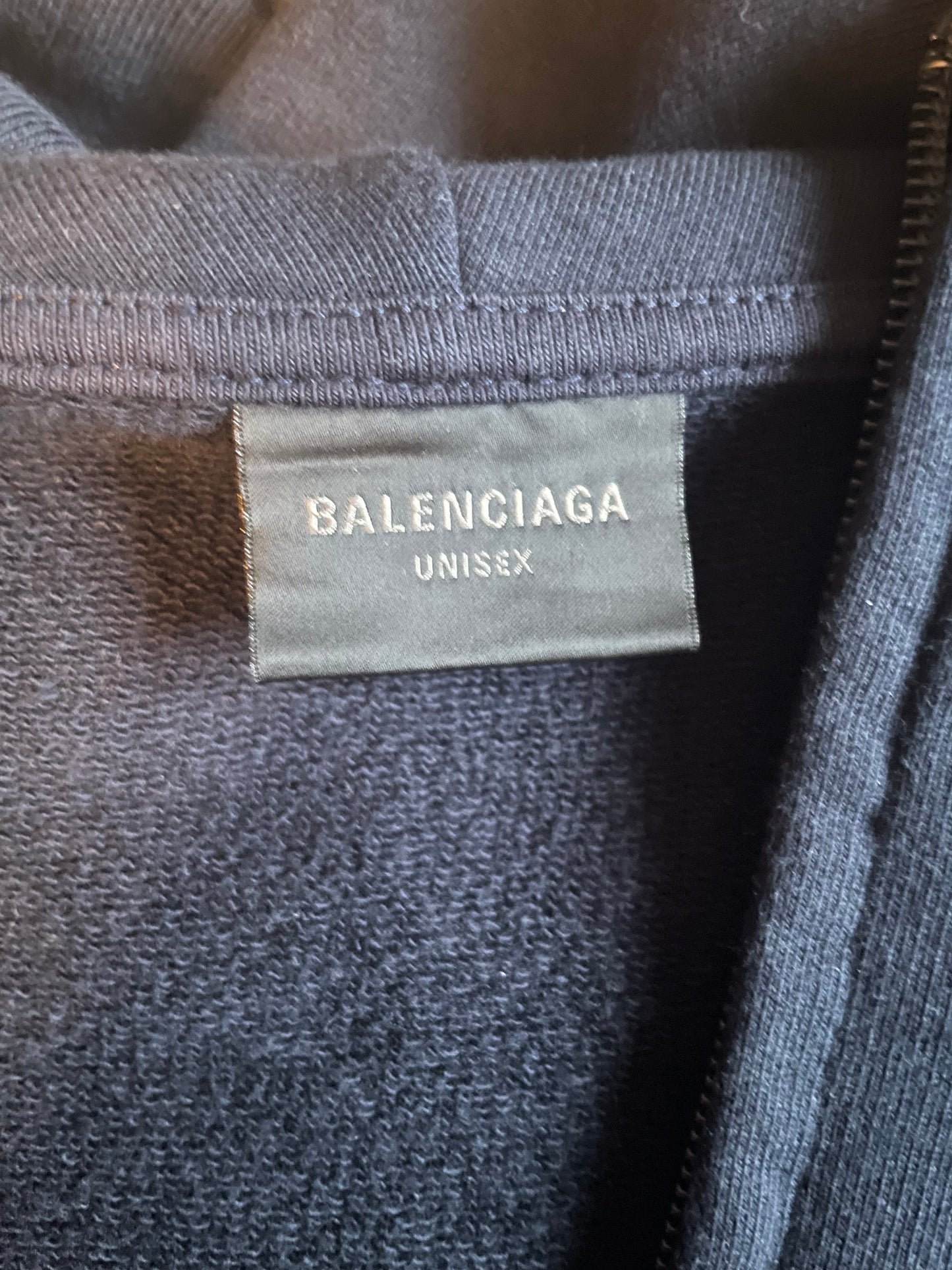 Balenciaga Polo Zip Up Hoodie