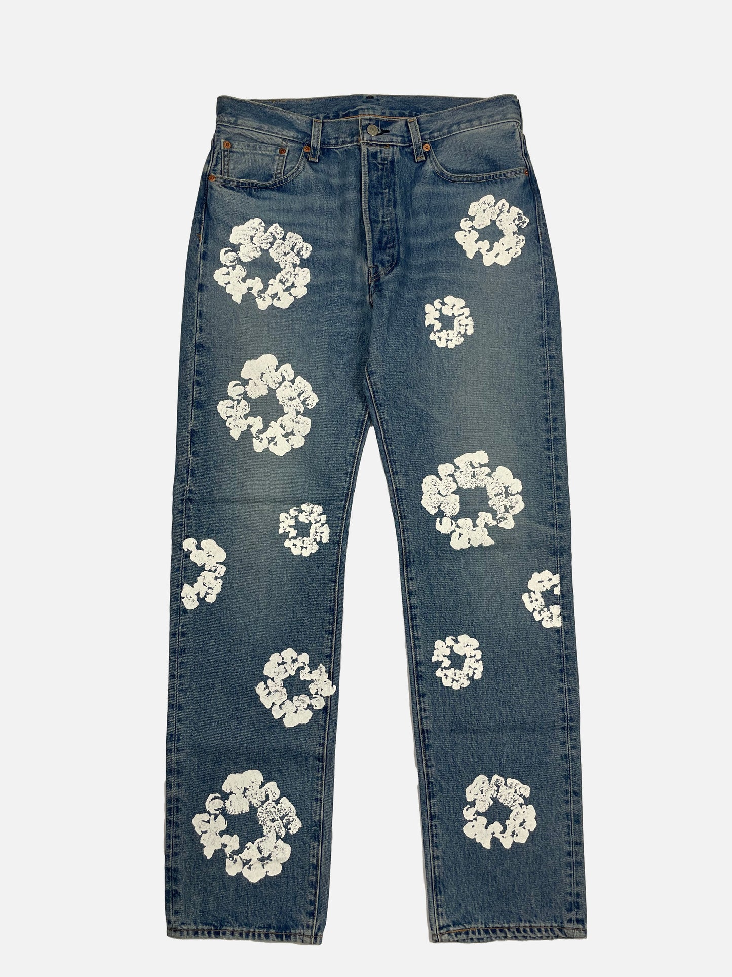 Denim Tears "The Cotton Wreath" Levi's Light Wash Denim