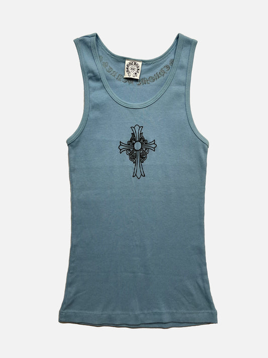 Chrome Hearts Blue Cross Tank Top